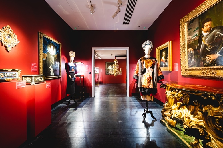 The Baroque room in the Art Adorned exhibition at Christie’s in London