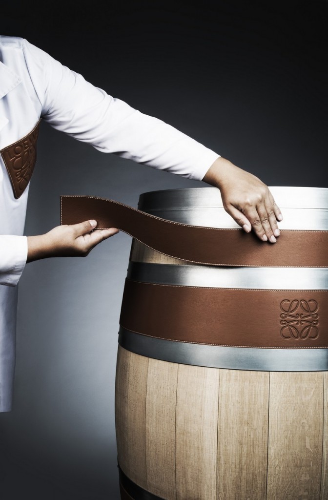 The Bodega Numanthia Barrel covered in Loewe Leather