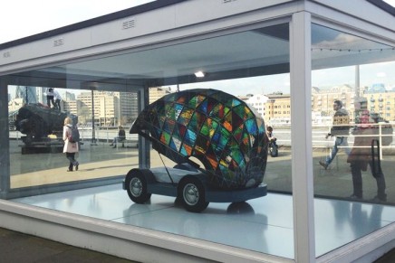 The Stained Glass Driverless Car of the Future: You can sleep while the car takes you to the destination
