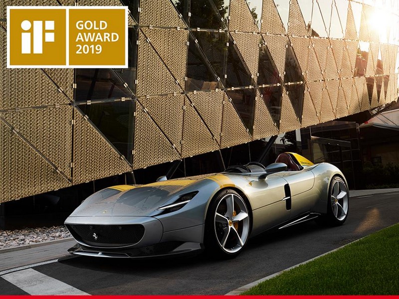 The Ferrari MonzaSP1 has won the 2019 Gold Award at the iF International Forum Design in Munich