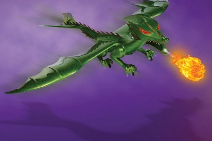 Remote controlled jet-powered dragon for your home