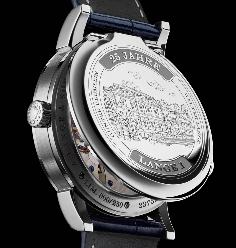 A. Lange & Söhne LANGE 1 25th Anniversary: White gold with dial in argenté.