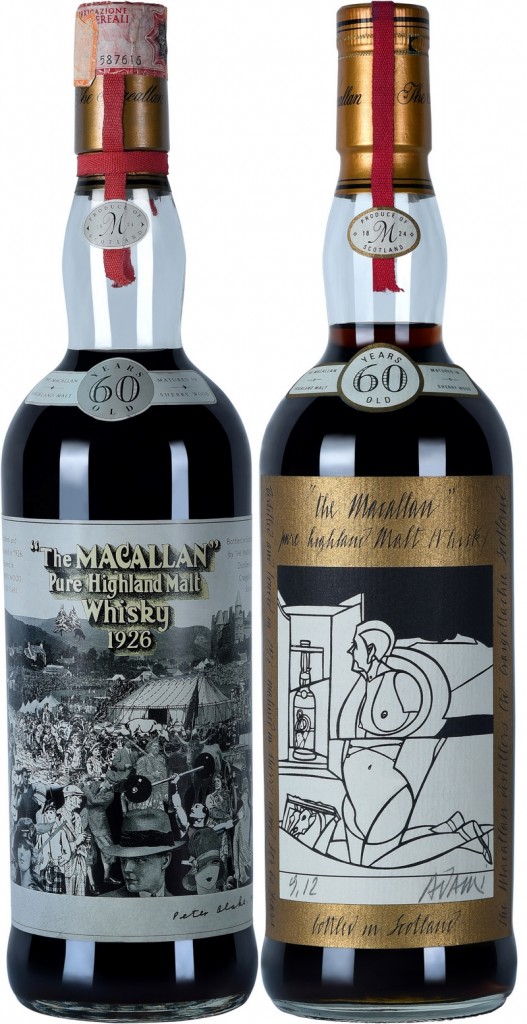 The Macallan 1926 Peter Blake and Valerio Adami bottles