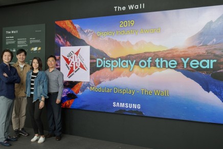 Display of the Year Award goes to the innovative modular MicroLED display, The Wall