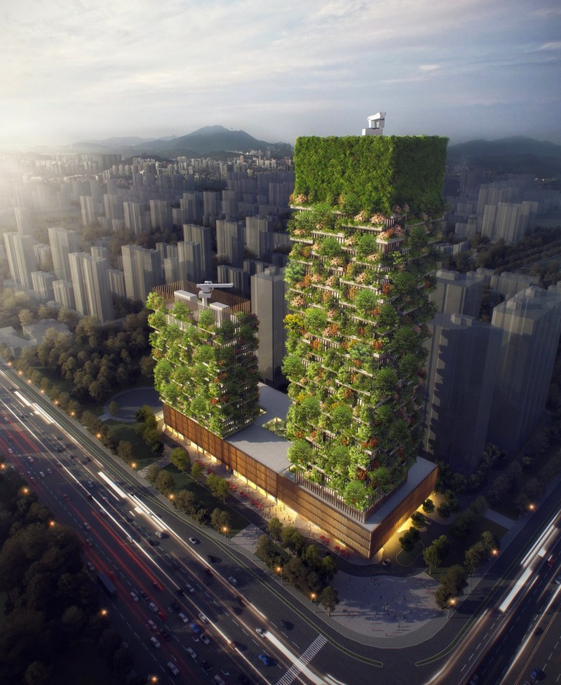 The first Vertical Forest built in Asia