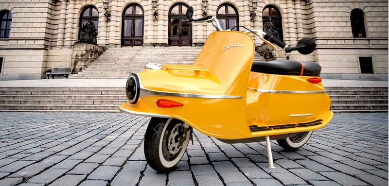 The legendary Cezeta bike is back - this time as a luxury electric scooter-