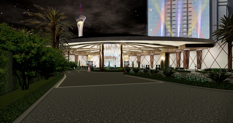 The main porte cochère will be transformed to welcome guests to the all-new SAHARA Las Vegas