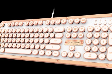 The most luxurious typewriter inspired mechanical keyboard – The Retro Classic Posh
