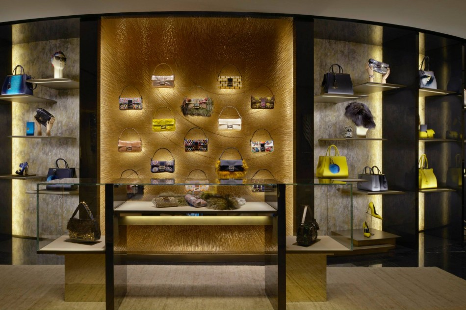 The new Fendi boutique in London at New Bond Street 2014 baguettes 2LUXURY2.COM