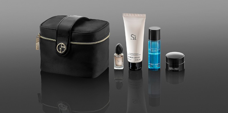 Giorgio Armani Fragrances and Beauty kit for Qatar Airways