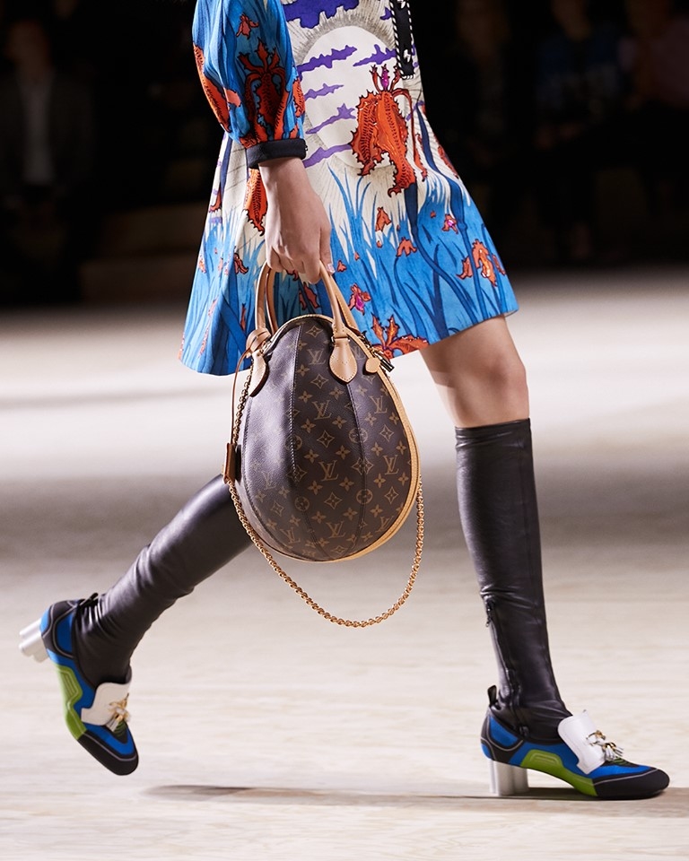The new LV Egg bag in Monogram from Nicolas Ghesquière’s latest Louis Vuitton Collection
