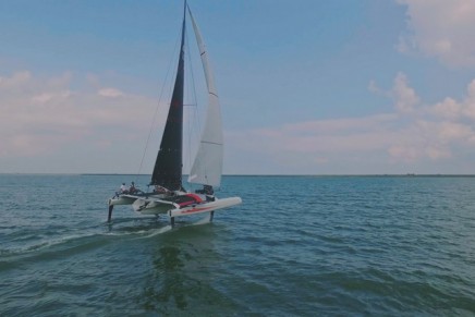 The foiling TF10 trimaran by DNA Performance Sailing is designed for every day racers