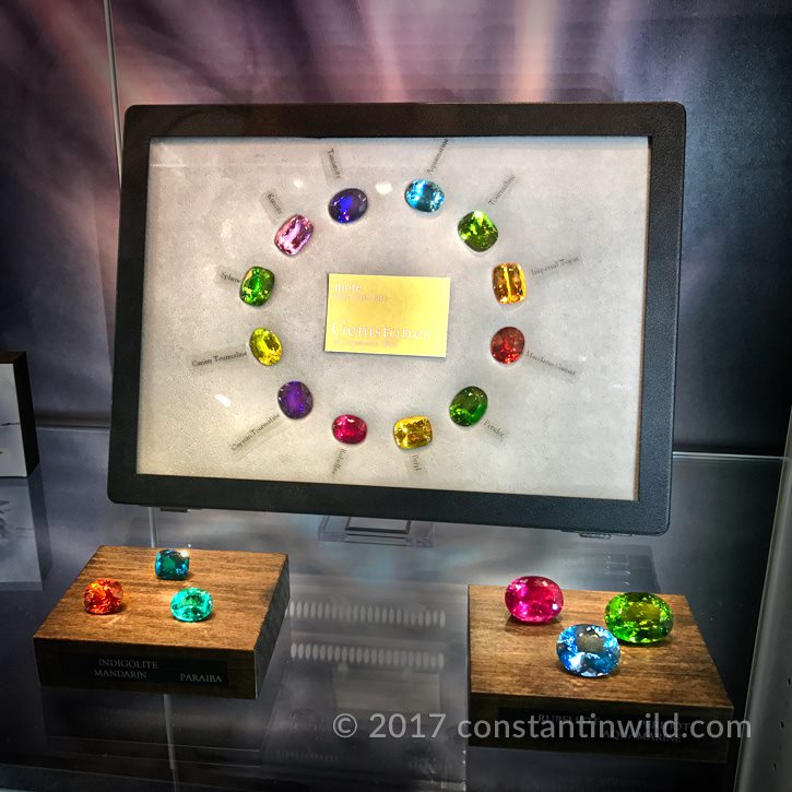 The rainbow of spectacular colours at constantinwild.gems 2017 Baselworld