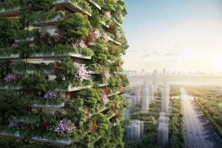 The vertical forest concept popularized in Milan is brought to Nanjing, China