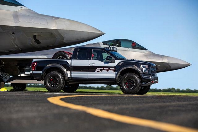 This one-of-a-kind F-150 Raptor is inspired by the F-22 fighter jet