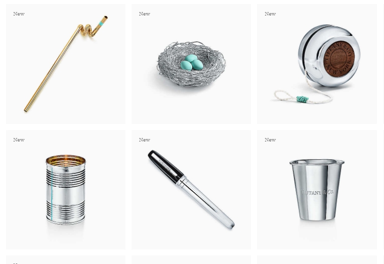 tiffany and co everyday objects