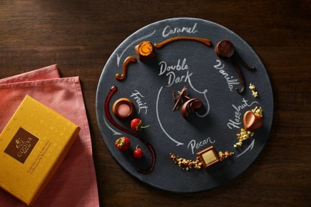 Edible artistry: Love is a hazelnut praliné encased in a heart-shaped milk chocolate shell