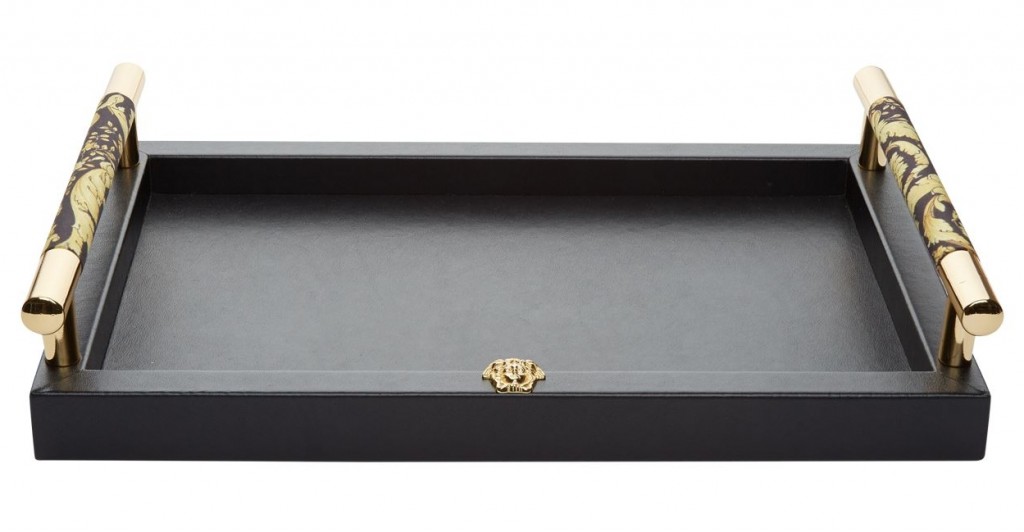 Versace Barocco Handled Tray with Medusa head logo