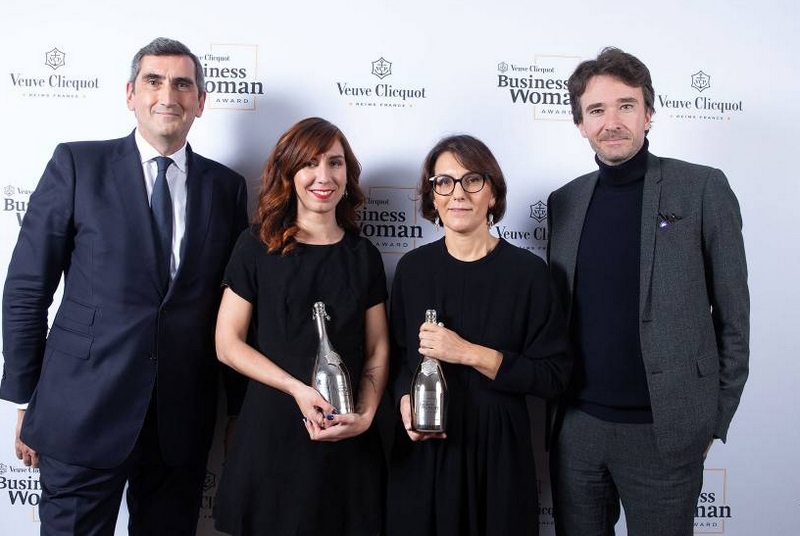 Veuve Clicquot presents Business Woman Award to Nathalie Balla and New Generation (Prix Clémentine) Award to Shanty Baehrel
