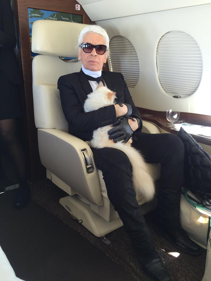 With Karl, Choupette became a frequent Flyer