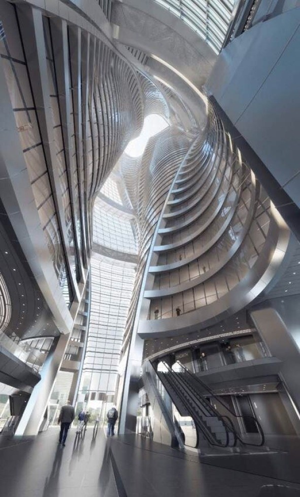 Zaha Hadid's Leeza Soho tower will include the world’s tallest atrium - interior photos