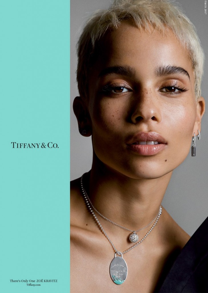 Zoë Kravitz for Tiffany & Co Fall - Winter 2017-2018 campaign