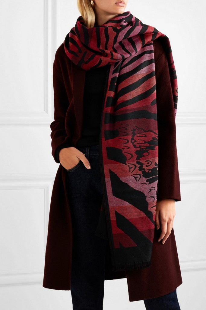 alexander mcqueen Wool-jacquard scarf