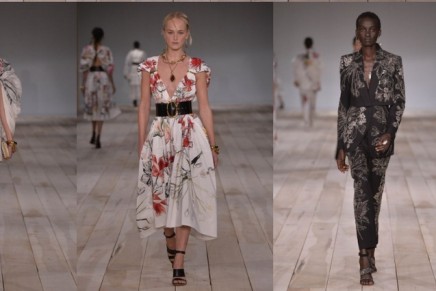 Flowers and Irish field trips on the runway at Alexander McQueen in Paris