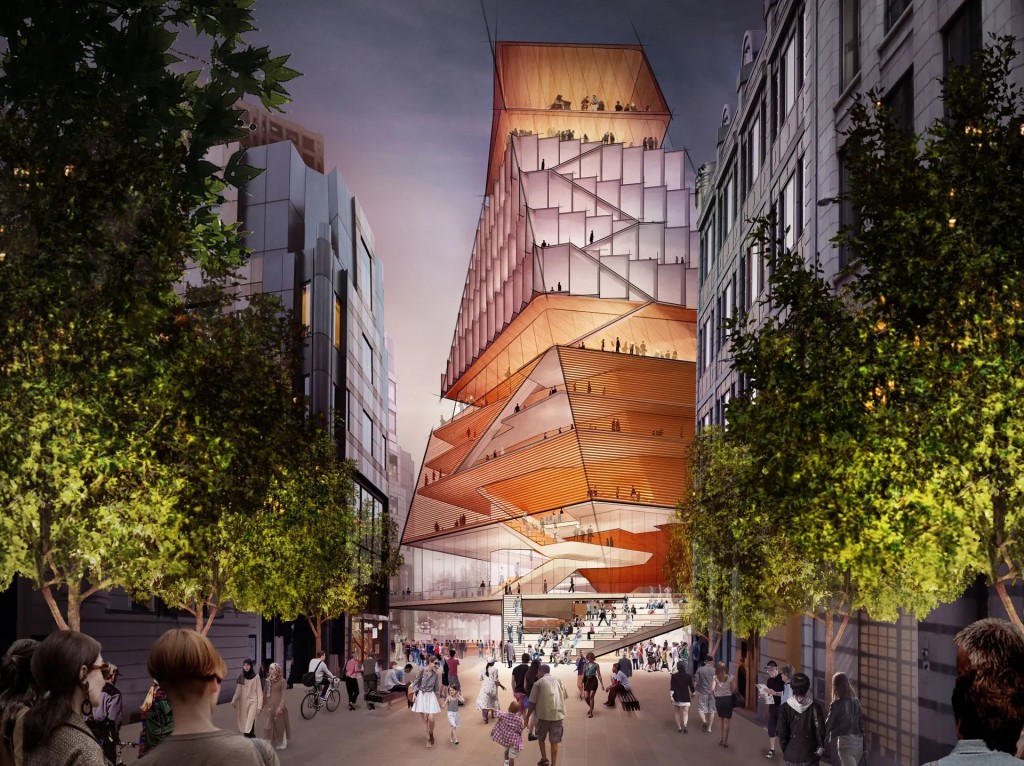 artist’s impression of the Centre for Music in London Diller Scofidio + Renfro