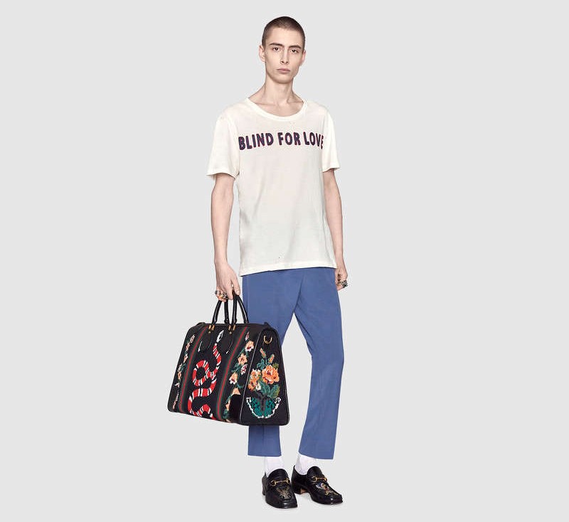 blind for love t shirt gucci