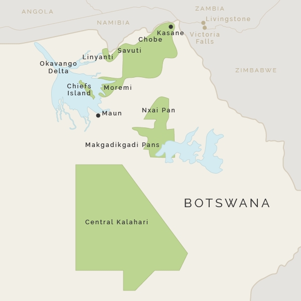 botswana map