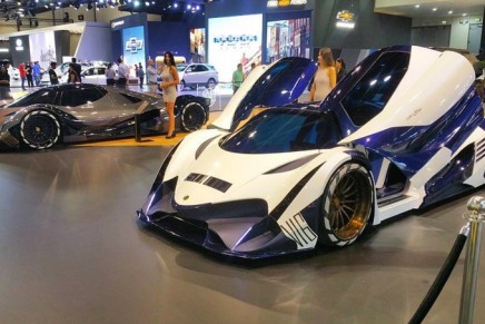 The 5007 HP Devel Sixteen production version launched at Dubai Motor Show 2017