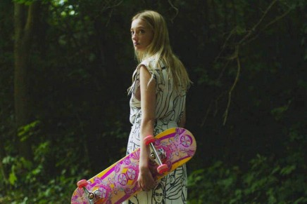 Rolling with Pucci’s first ever cinematic skateboard