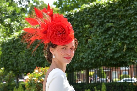 Does a woman with a bath puff in her hair spell the end of the fascinator?