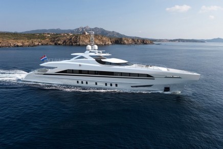 45m Amore Mio is the largest and most powerful sports yacht ever built in the Netherlands