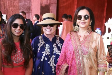 Isha Ambani wedding: Beyoncé and Hillary Clinton jet to India for celebration