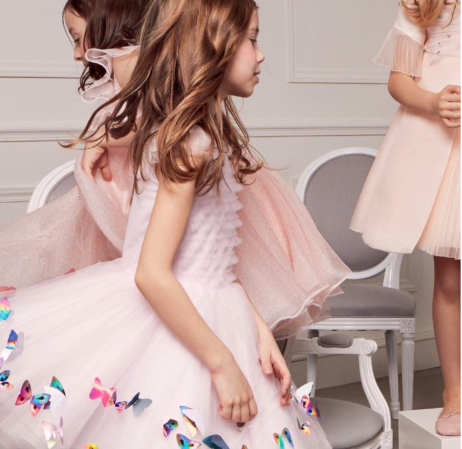 little Dior girls dressed in the latest exclusive Baby Dior creations by CordeliadeCastellane