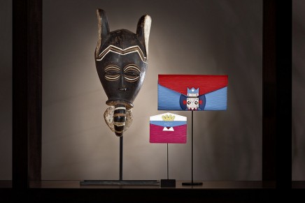 Mask Small Leather Goods inspired by Gaston-Louis Vuitton’s African mask collection