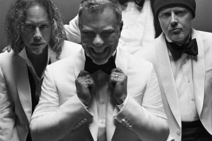 Metallica in tuxedos for Brioni