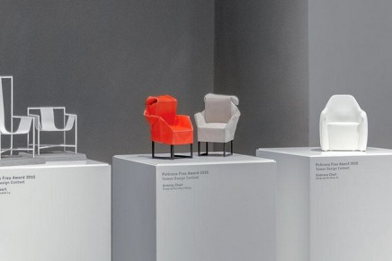 Poltrona Frau x Taiwan Design Contest. Wining chair to be presented at the 2016 Salone del Mobile