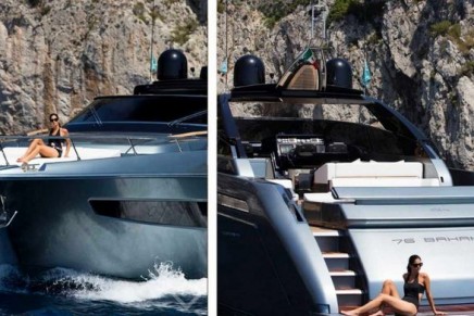 Riva 76′ Bahamas – the second model with a dual soul, as both open and coupé