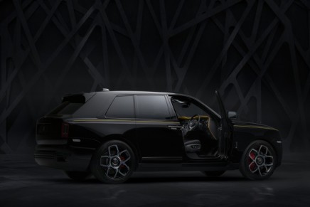 A sneak peak at the latest member of Rolls-Royce’s Black Badge permanent Bespoke Family