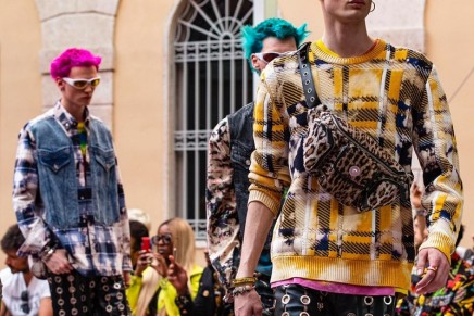 Donatella Versace pays homage to the Prodigy’s Keith Flint in Milan