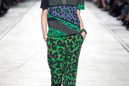 Versace stops the traffic in Milan with a twist on camouflage